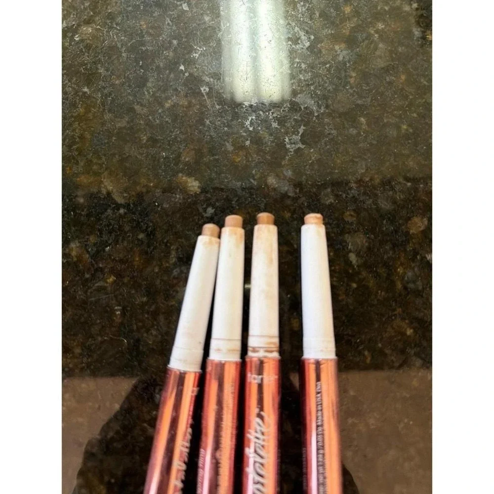 Tarte tartelette shadow liner pencils lot of 4 eyeshadow metallic shimmer neutra